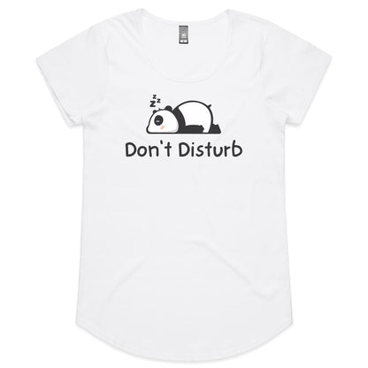 Panda, Don't Disturb - Womens Scoop Neck T-Shirt