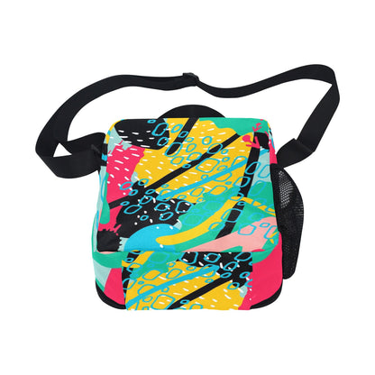 Bright Abstract - Crossbody Lunch Bag for Kids Kids Crossbody Lunch Bag