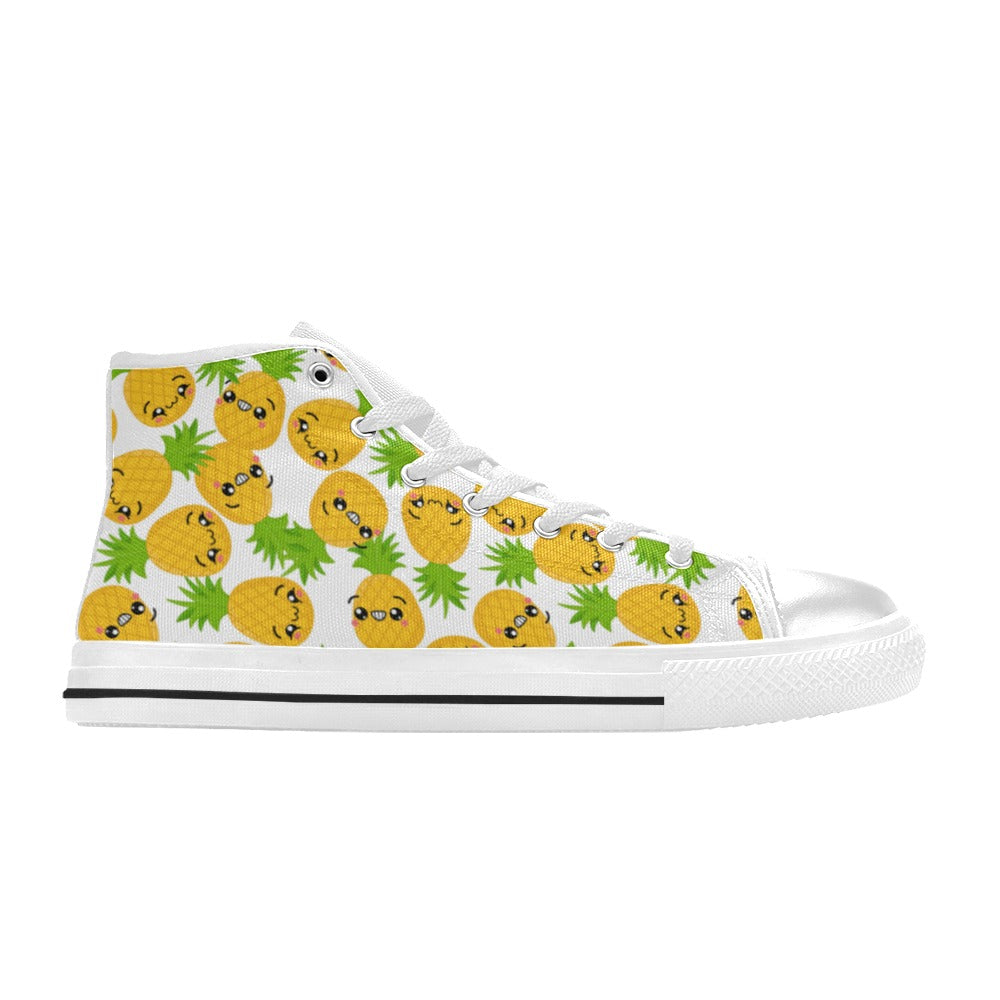 Cool Pineapples - Men's High Top Canvas Shoes