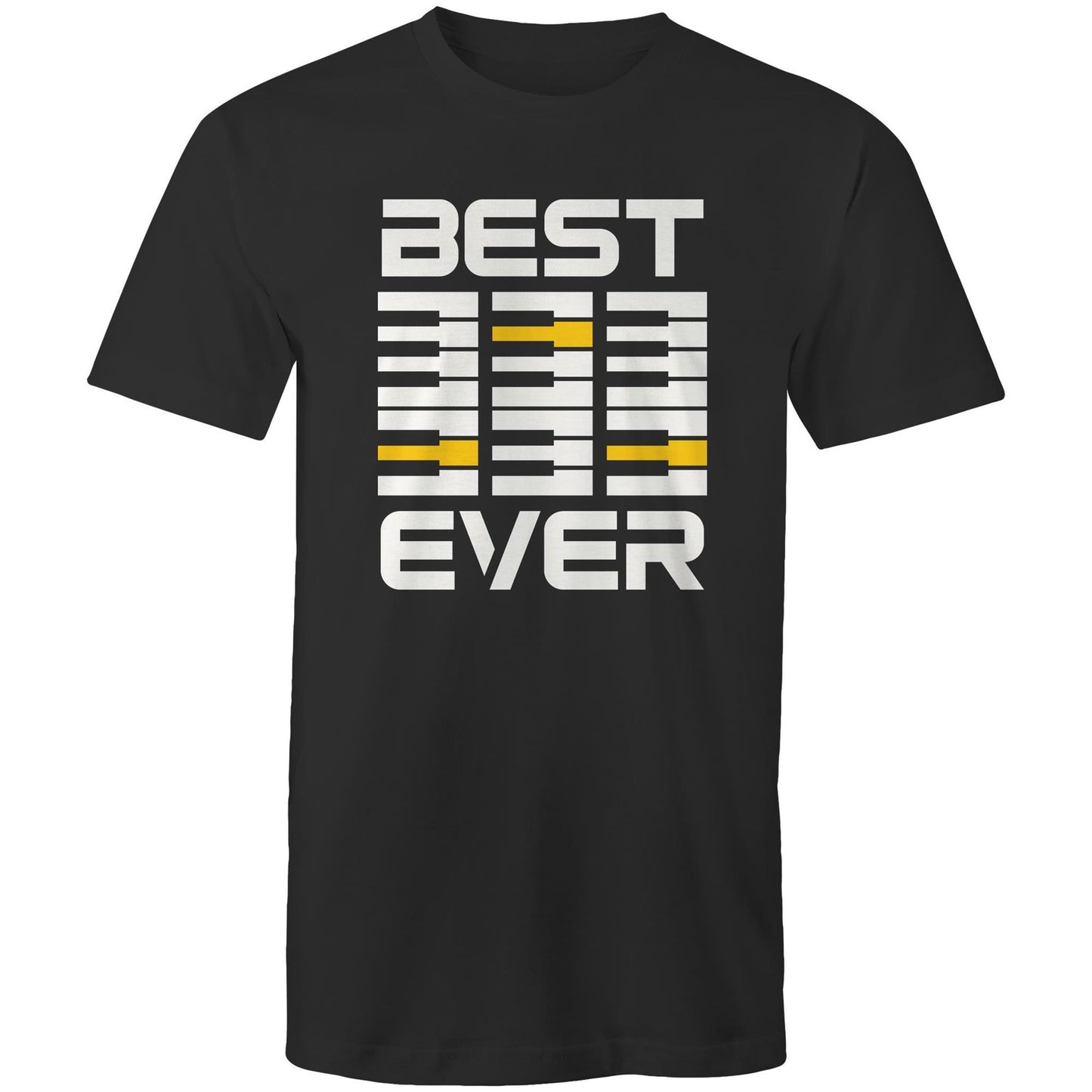 Piano Keyboard, Best Dad Ever - Mens T-Shirt