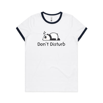 Panda, Don't Disturb - Women's Ringer Tee