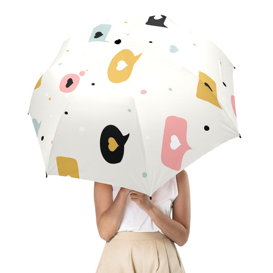 Love Message - Semi-Automatic Foldable Umbrella