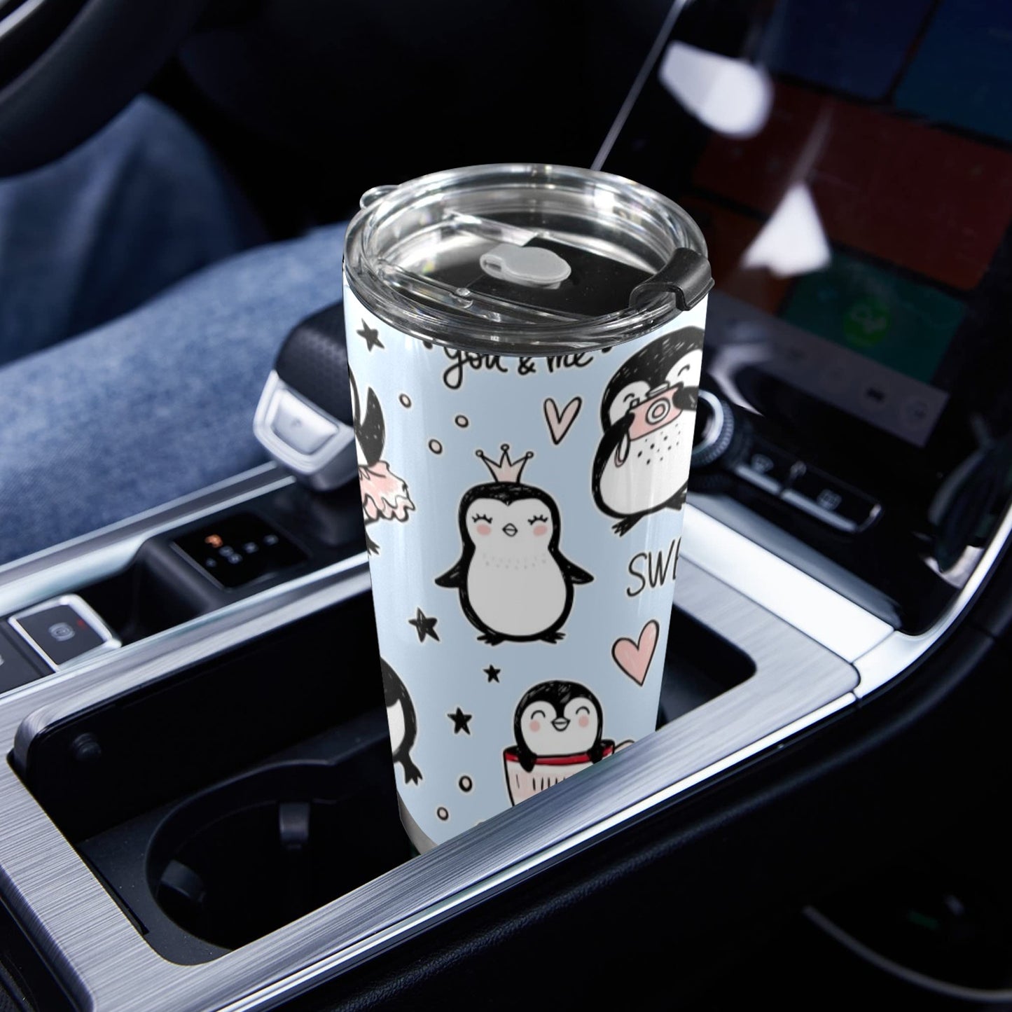 Penguin Love - 20oz Travel Mug / Tumbler