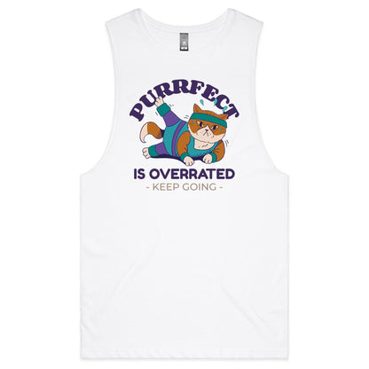 Purrfect Is Overrated - Tank Top Tee