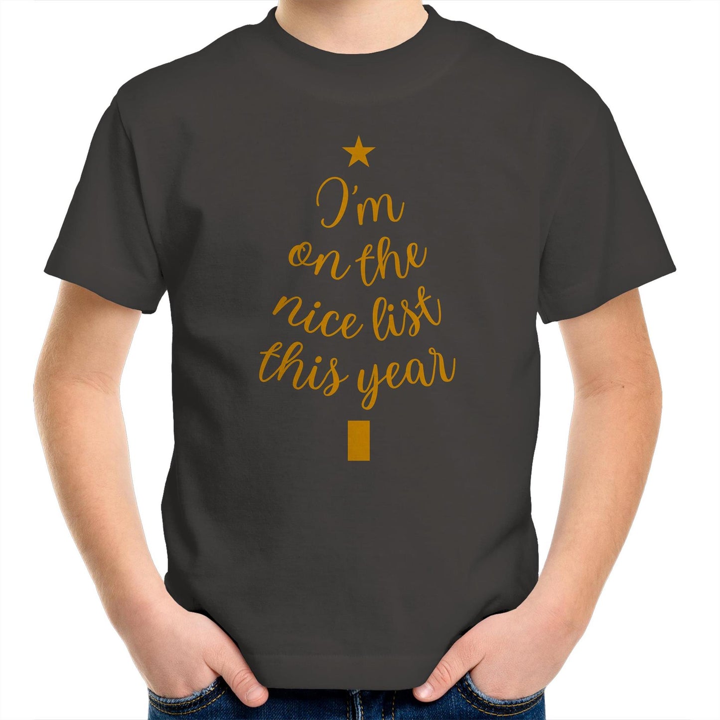 I'm On The Nice List This Year, Christmas - Kids Youth T-Shirt