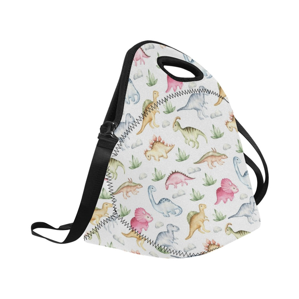 Dinosaur Garden - Neoprene Lunch Bag/Large