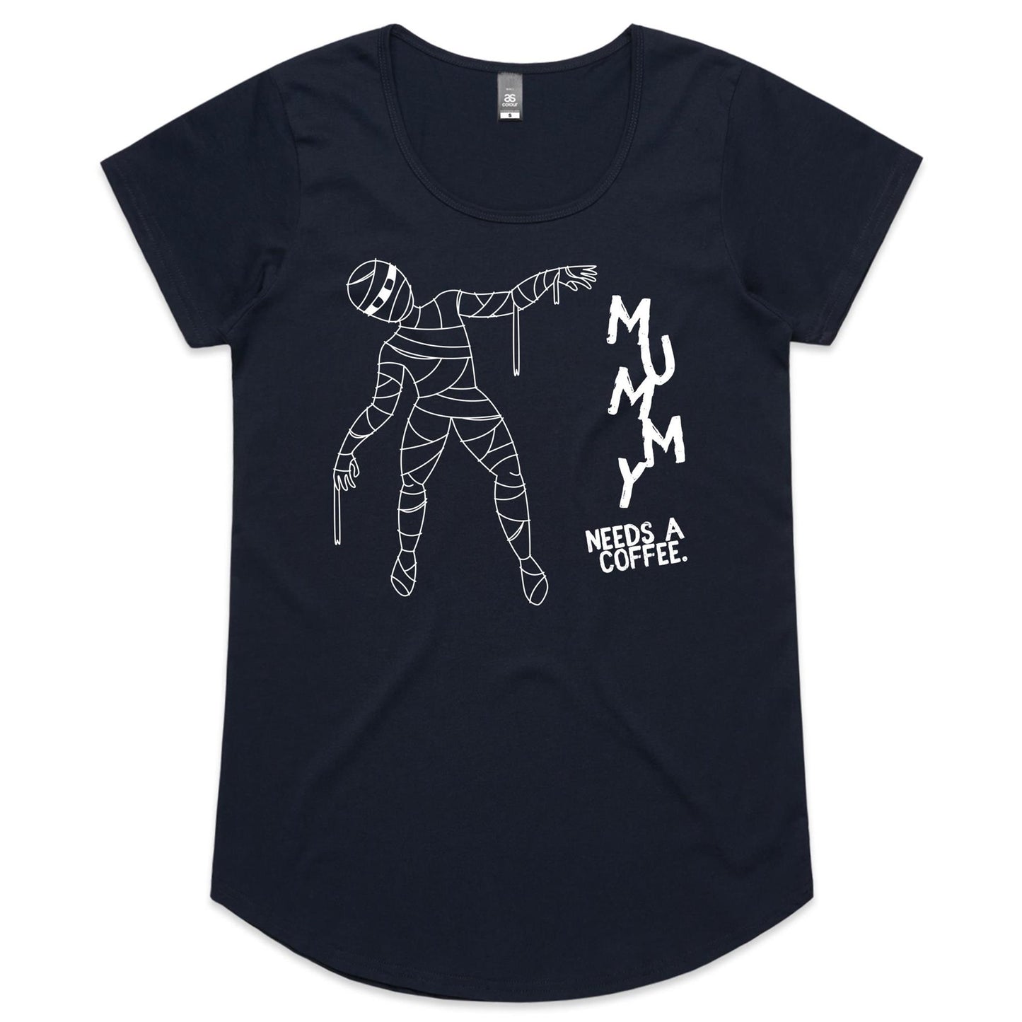 Mummy Needs A Coffee - Womens Scoop Neck T-Shirt