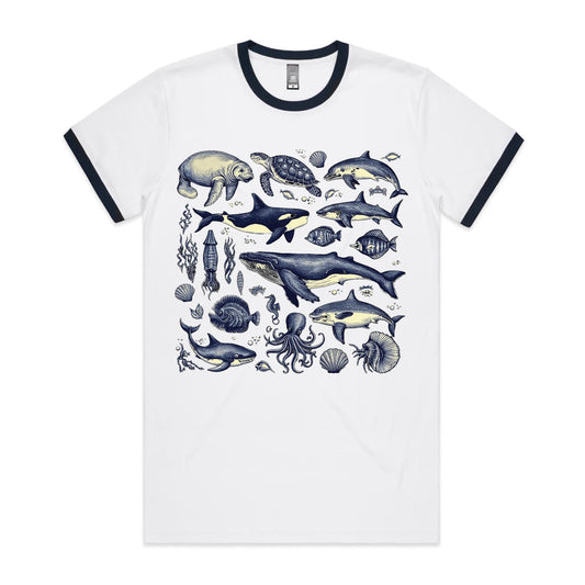 Sea Creatures - Staple Ringer Tee