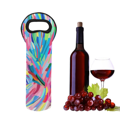 Brushstrokes - Neoprene Wine Bag Wine Bag Printed Offshore