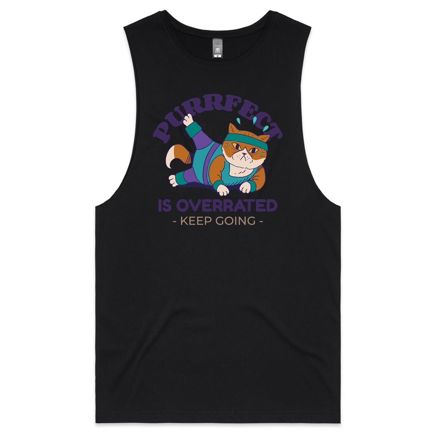 Purrfect Is Overrated - Tank Top Tee