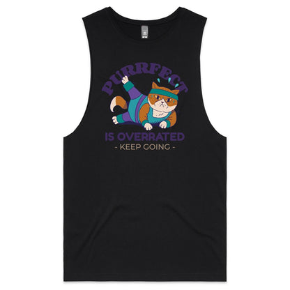 Purrfect Is Overrated - Tank Top Tee