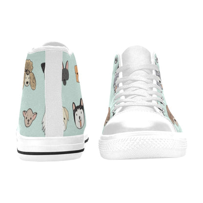 Dogs - Women's High Top Canvas Shoes