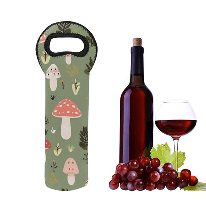 Toadstools - Neoprene Wine Bag