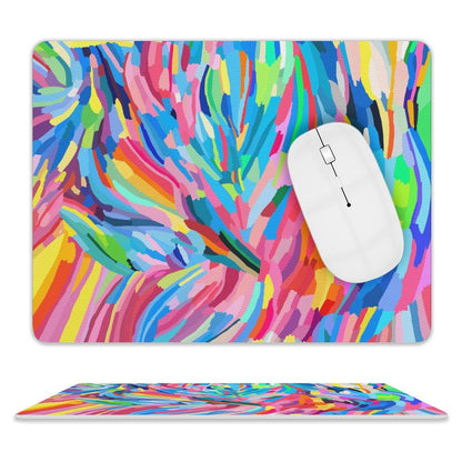 Brushstrokes - Leather Mouse Pad