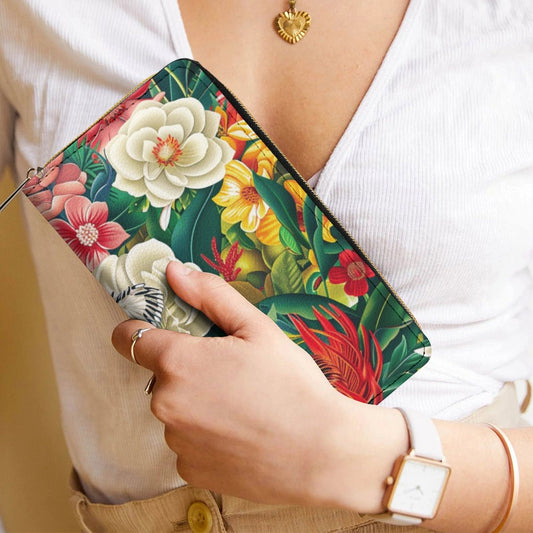 Bright Australian Flowers - Leather Wallet / Purse