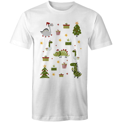 Cute Dinosaur Christmas - Mens T-Shirt