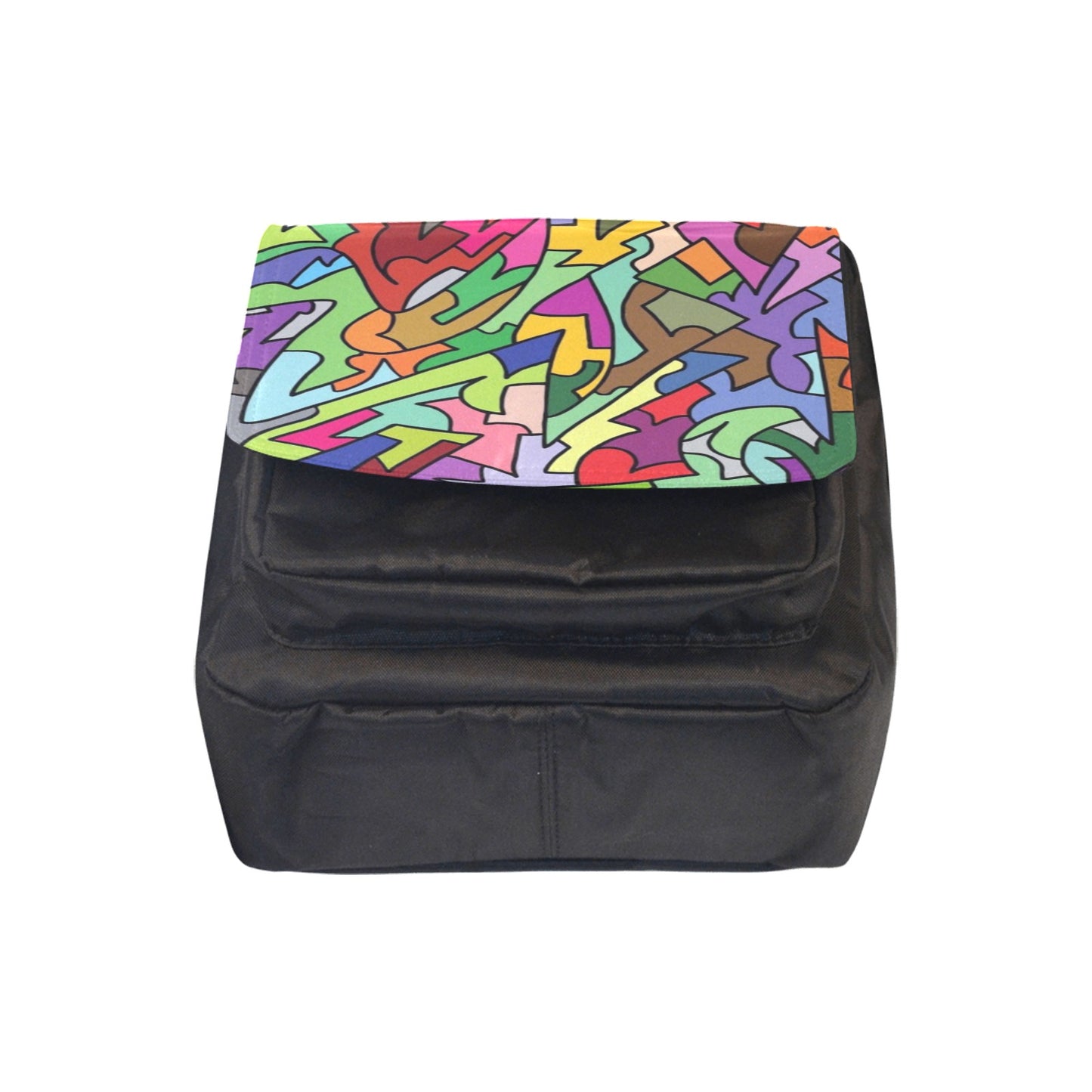 Bright Abstract - Crossbody Nylon Bag Crossbody Bags Printed Offshore