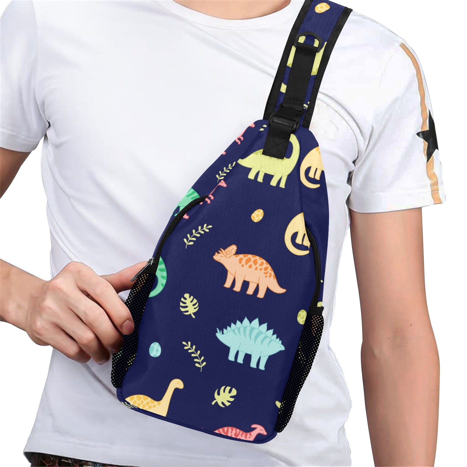 Dinosaurs - Cross-Body Chest Bag Cross-Body Chest Bag Printed Offshore