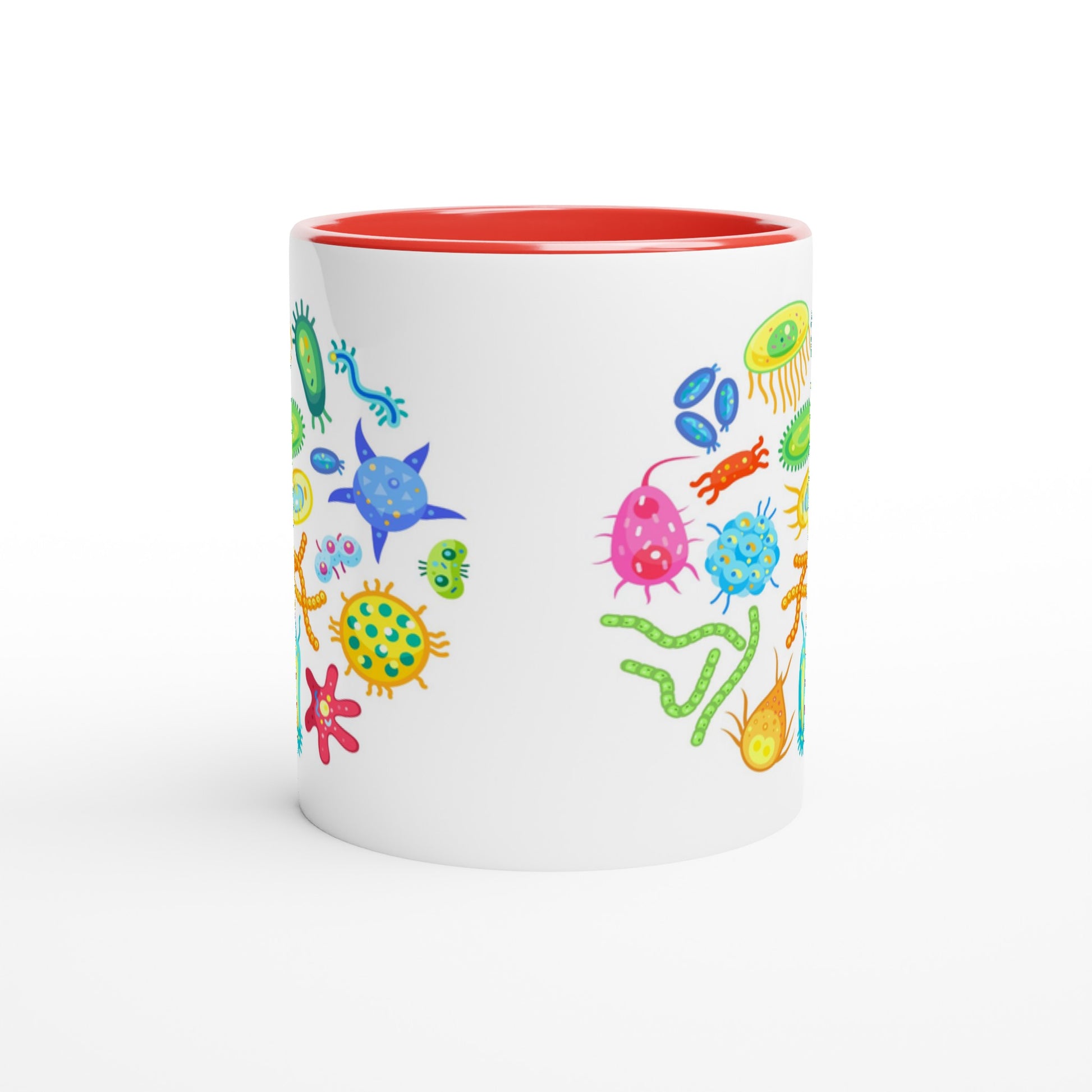 Under The Microscope - White 11oz Ceramic Mug with Colour Inside Colour 11oz Mug Science