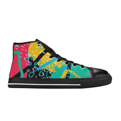 Bright And Colourful - Women's High Top Canvas Shoes