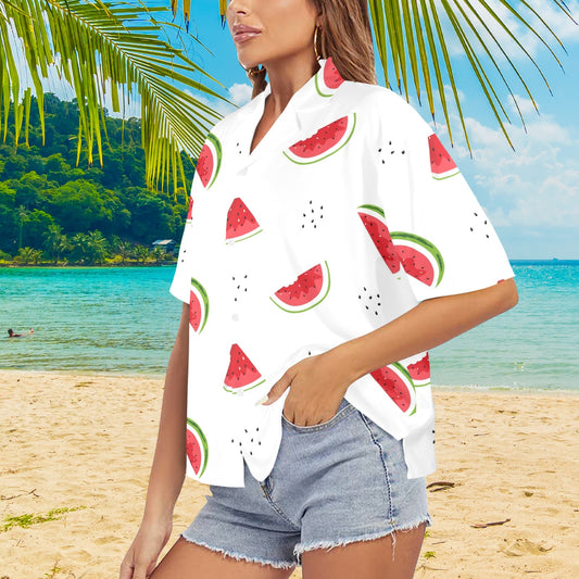 Watermelon - Womens Hawaiian Shirt