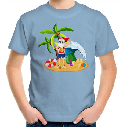 Summer Surf Santa - Kids Youth T-Shirt