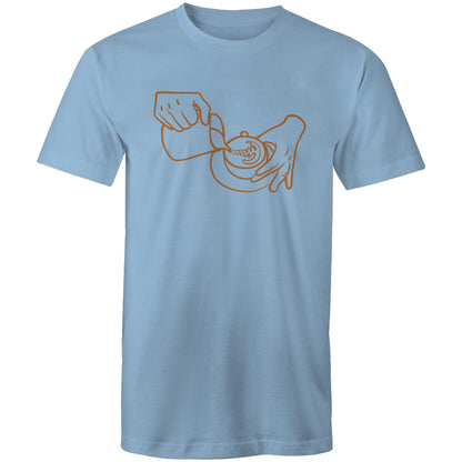 Barista - Mens T-Shirt Carolina Blue Mens T-shirt coffee