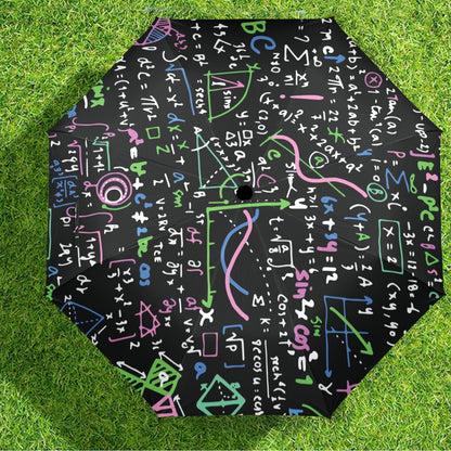 Equations In Green And Pink - Semi-Automatic Foldable Umbrella Semi-Automatic Foldable Umbrella