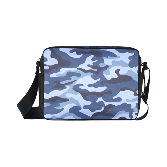 Blue Camouflage - Classic Cross-body Nylon Bags