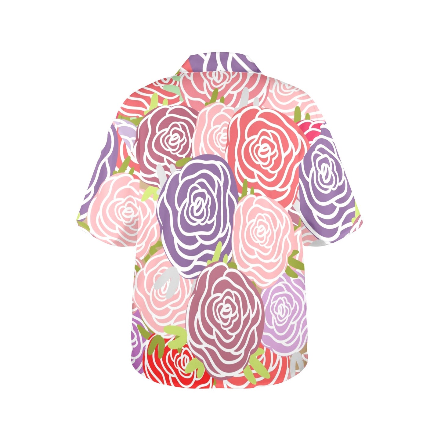 Abstract Roses - Womens Hawaiian Shirt