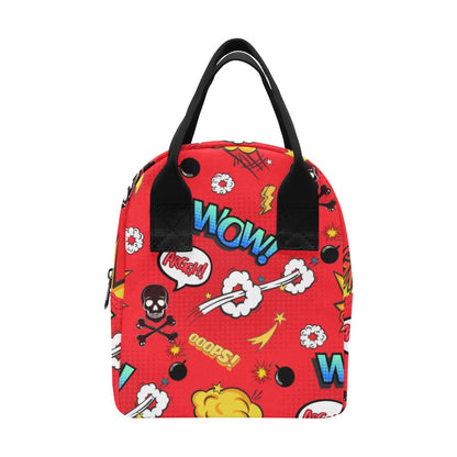 Comic Book Red - Lunch Bag Lunch Bag comic Printed Offshore