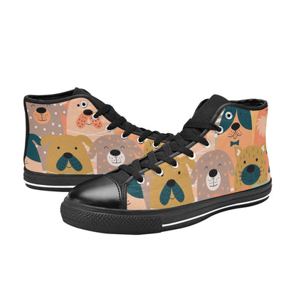 Lots Of Dogs - Men's High Top Canvas Shoes