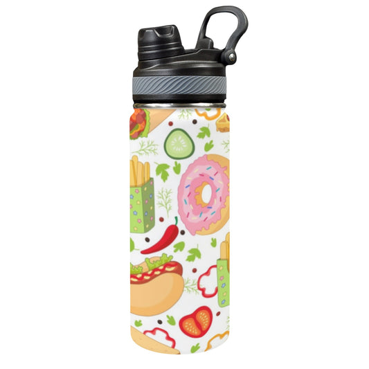 Food - Insulated Water Bottle with Dual-Use Lid (18oz) Insulated Water Bottle with Dual-Use Lid (18oz) Food Printed Offshore