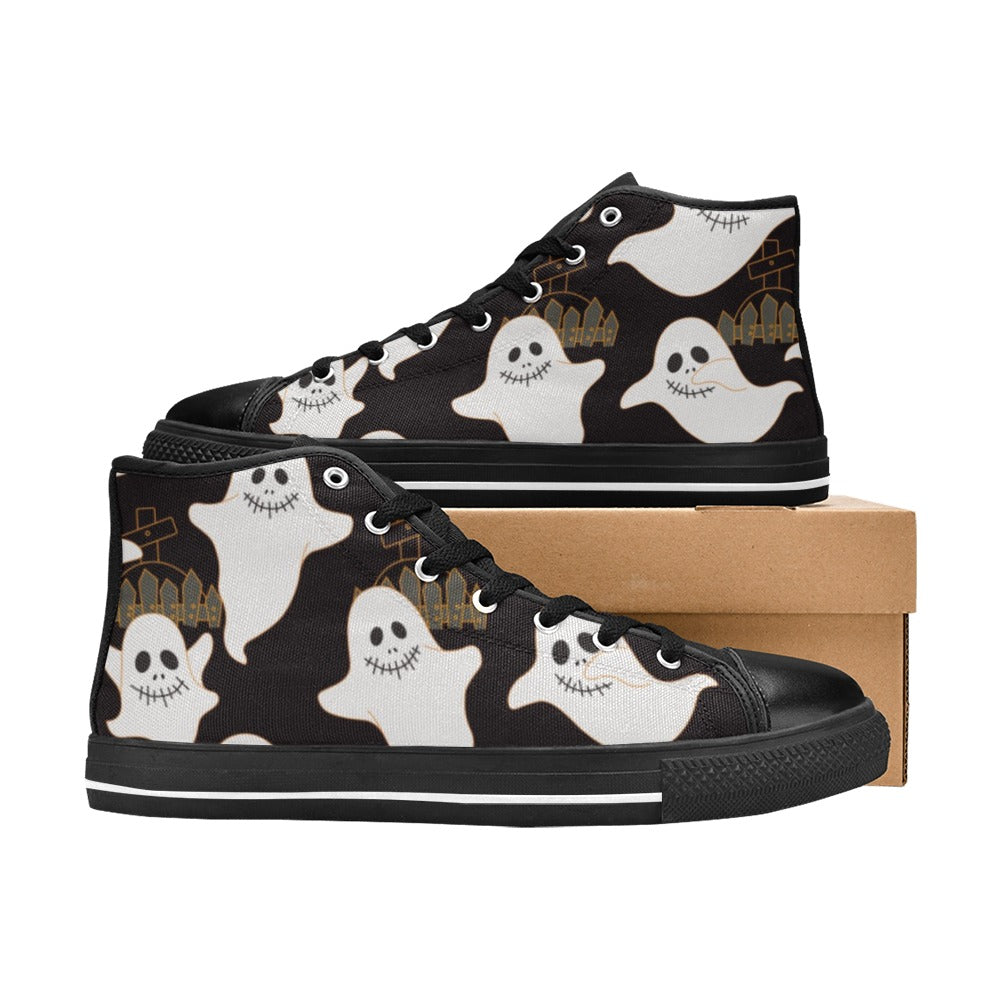 Ghosts - Women's High Top Canvas Shoes