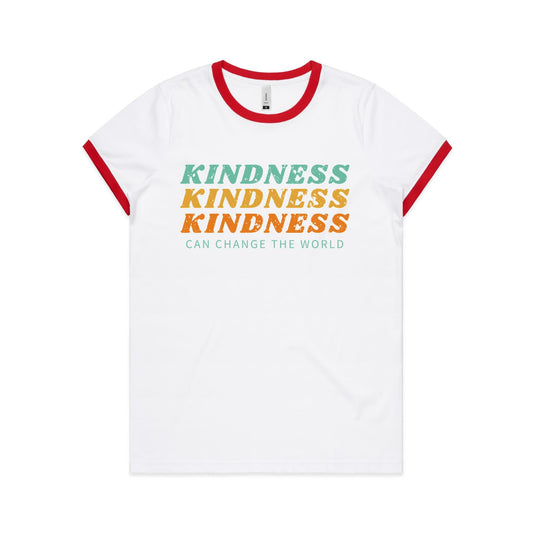 Kindness Can Change The World - Women's Ringer Tee