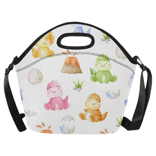 Hatching Dinosaurs - Neoprene Lunch Bag/Large Neoprene Lunch Bag/Large animal Printed Offshore