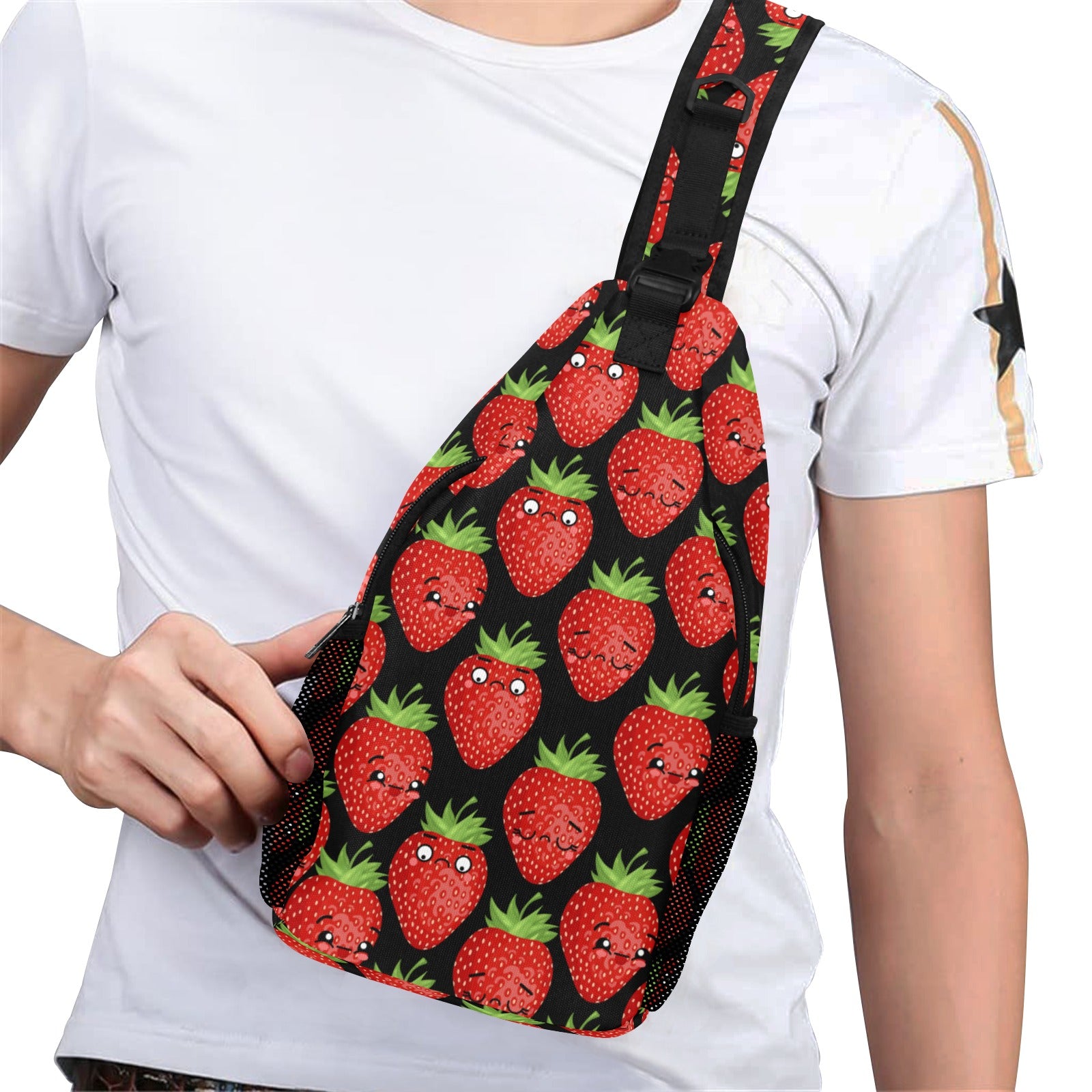 Strawberry Characters - Cross-Body Chest Bag Cross-Body Chest Bag