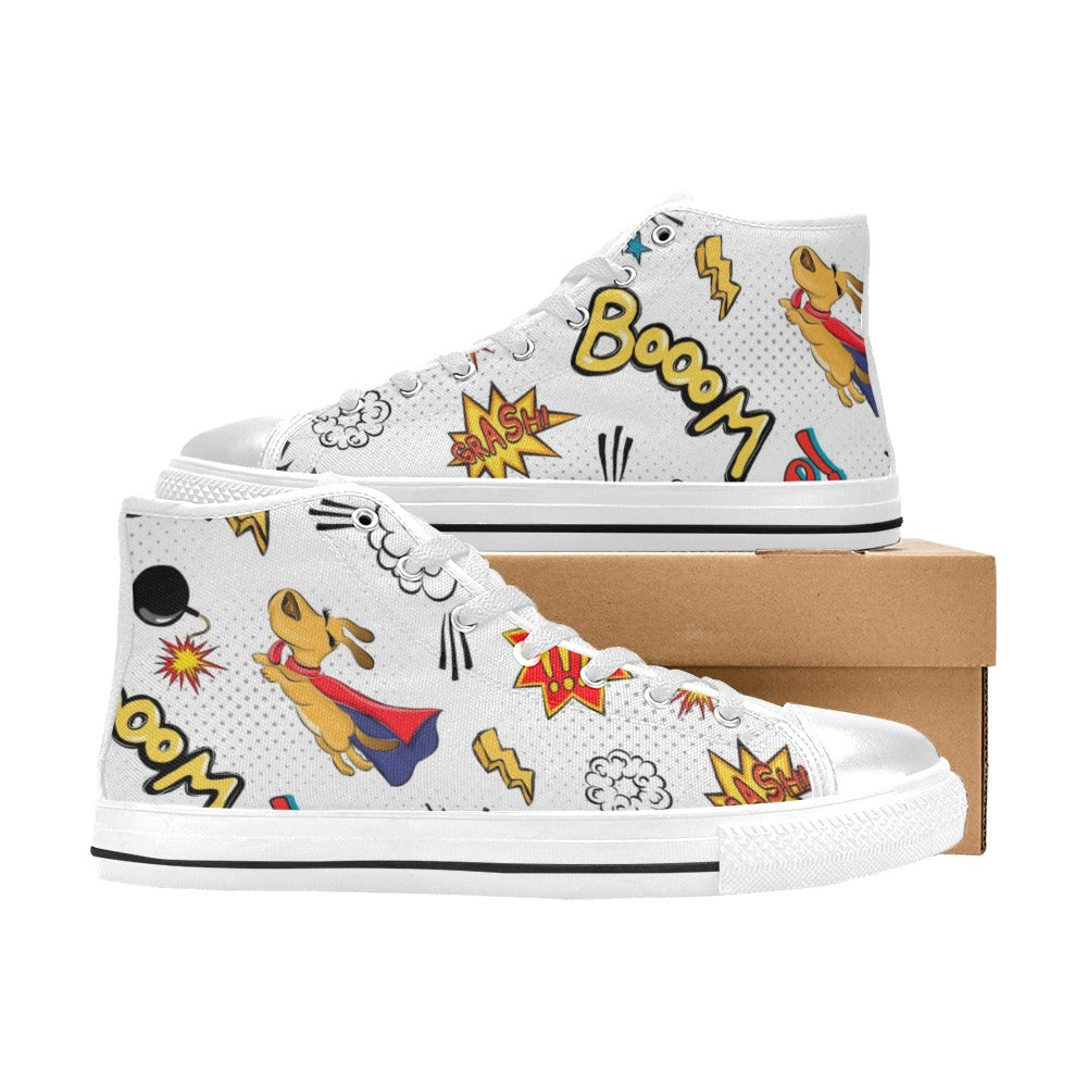 Superdog - Men's High Top Canvas Shoes