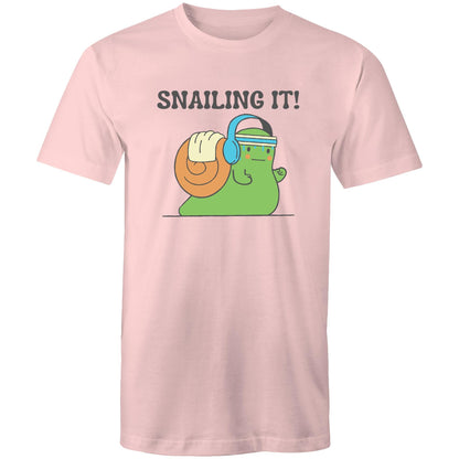 Snailing It - Mens T-Shirt