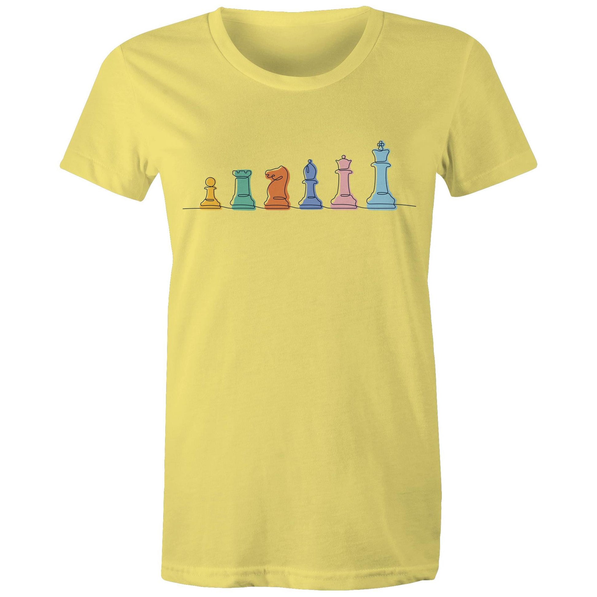 Chess - Womens T-shirt Yellow Womens T-shirt Chess Games