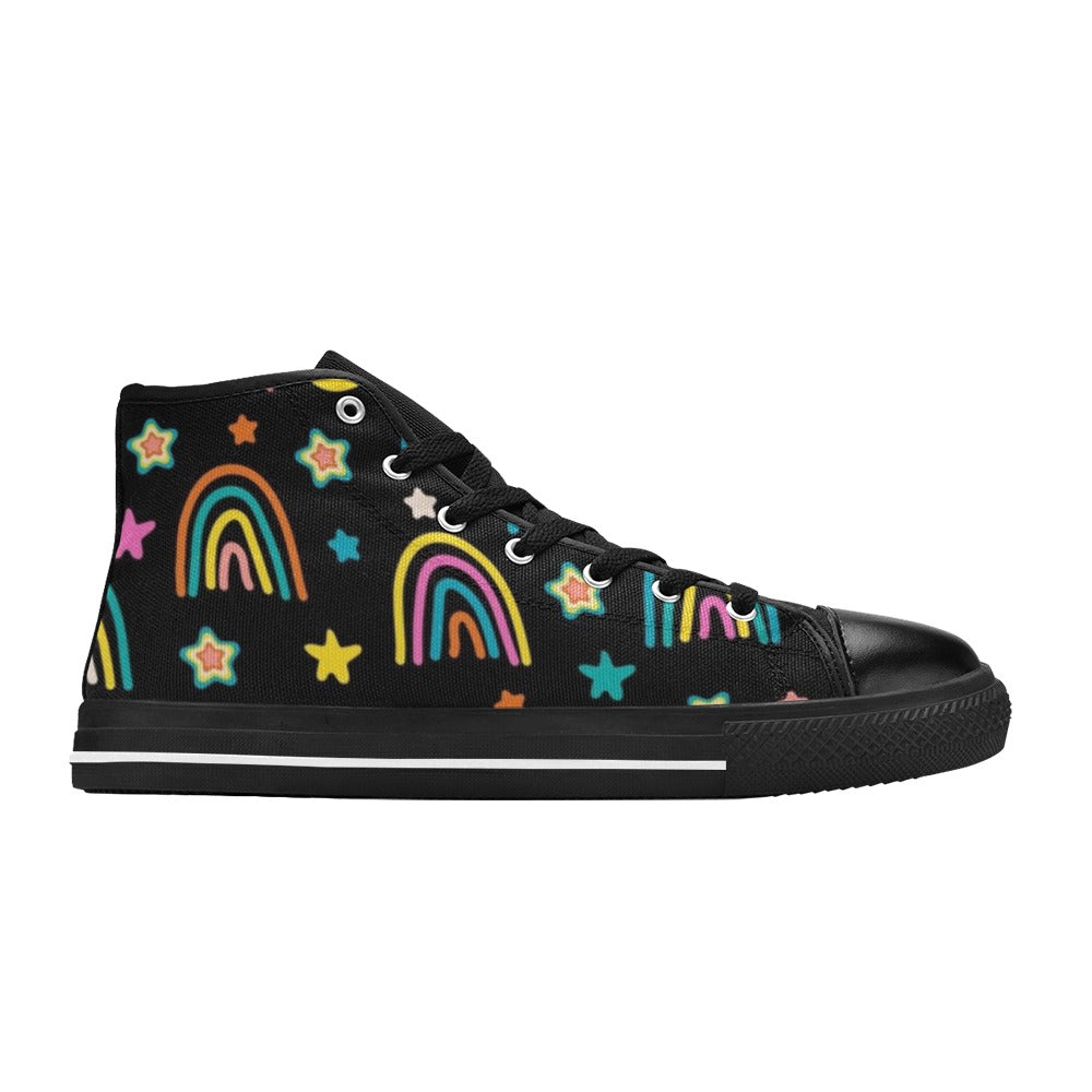 Rainbows - Kids High Top Canvas Shoes Kids High Top Canvas Shoes Printed Offshore