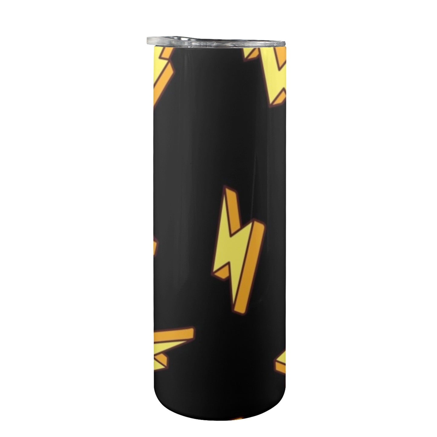 Lightning Bolts - 20oz Tall Skinny Tumbler with Lid and Straw