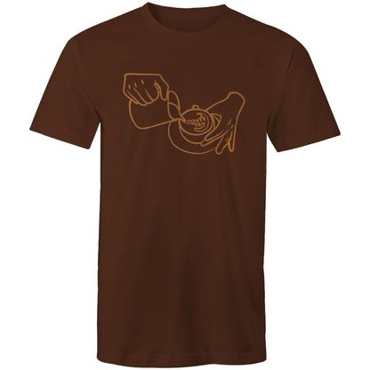 Barista - Mens T-Shirt Dark Chocolate Mens T-shirt coffee