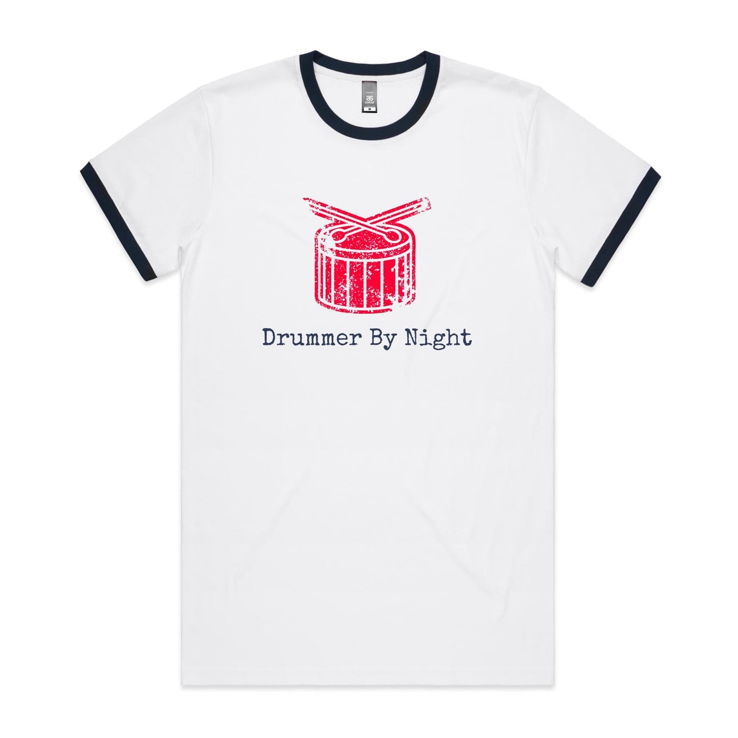 Drummer By Night - Staple Ringer Tee