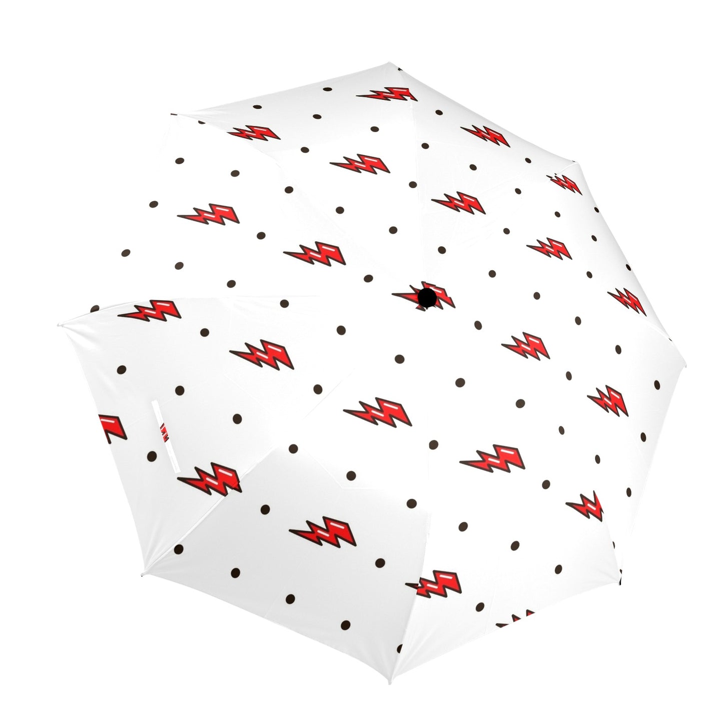 Red Lightning - Semi-Automatic Foldable Umbrella