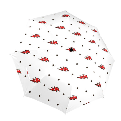 Red Lightning - Semi-Automatic Foldable Umbrella