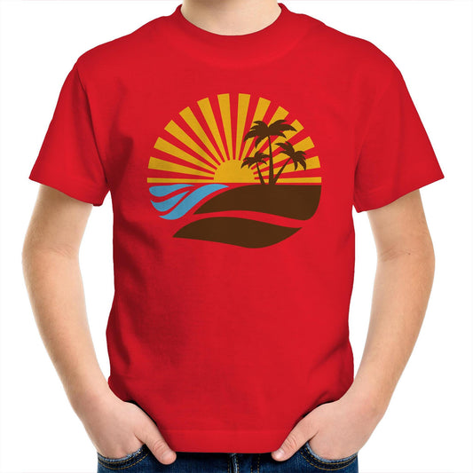 Retro Sunset - Kids Youth T-Shirt