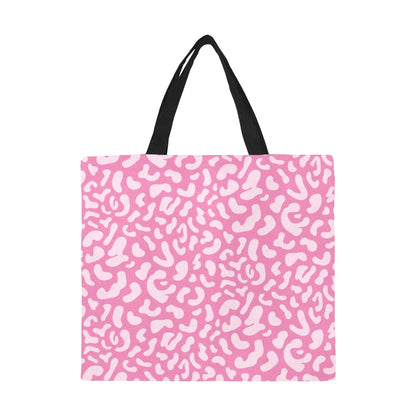 Pink Leopard - Full Print Canvas Tote Bag Full Print Canvas Tote Bag