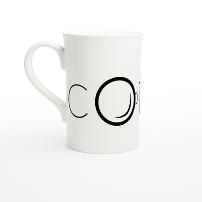 Coffee - White 10oz Porcelain Slim Mug Default Title Porcelain Mug Coffee