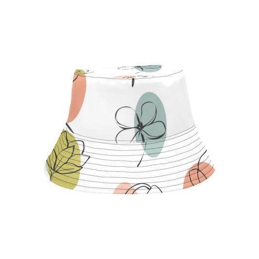 Flower Lines - Womens Bucket Hat